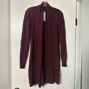 Cyrus Deep Red Open Front Cardigan Womens Small